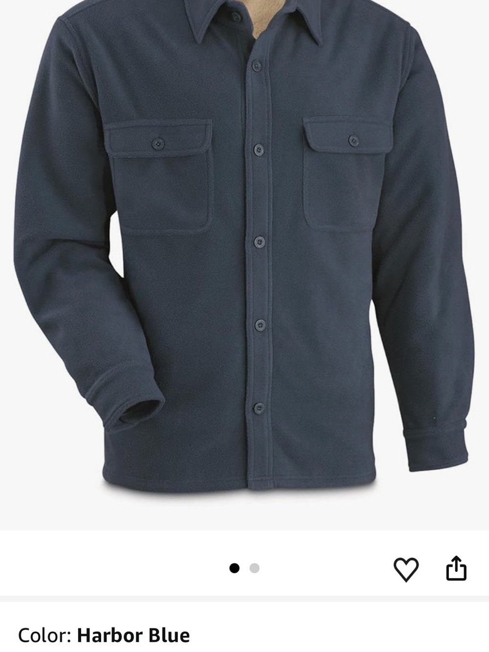 Guide Gear Men's CPO Fleece Lined Button Down Shirt Jacket